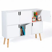 LIBRERO INFANTIL 6 PUERTAS NOCHY  - DIBA MUEBLES